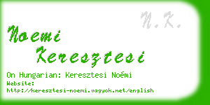 noemi keresztesi business card